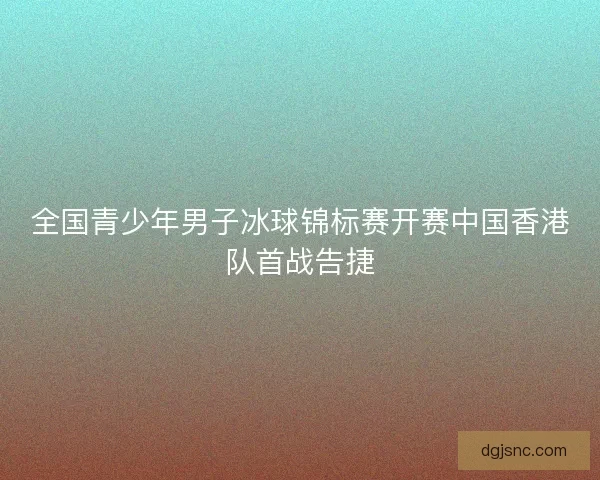 全国青少年男子冰球锦标赛开赛中国香港队首战告捷